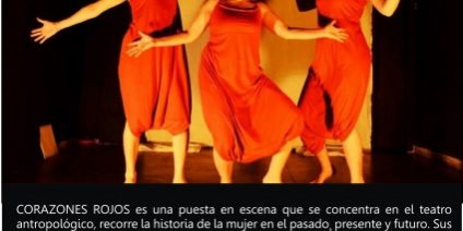 corazones rojos afiche